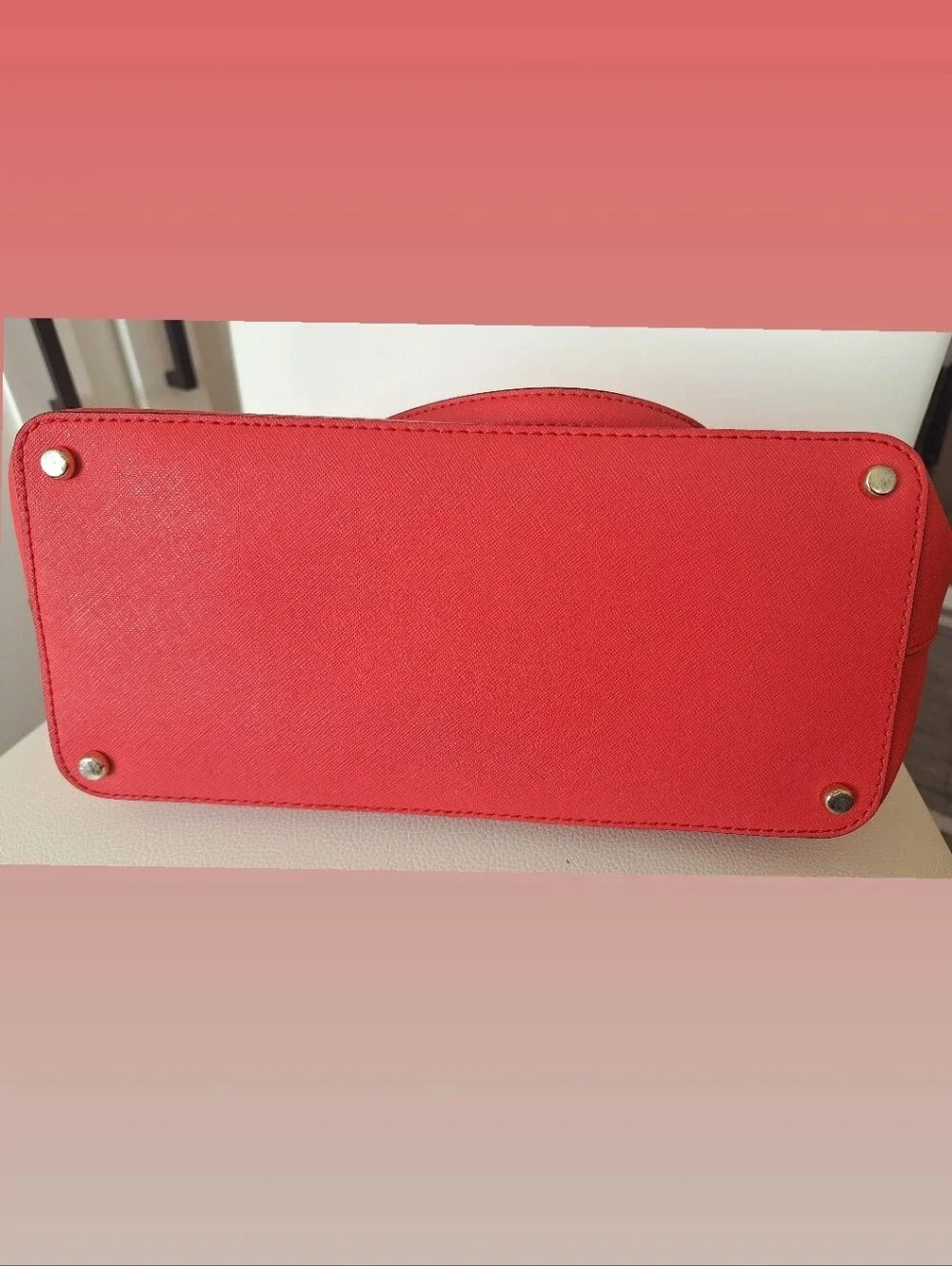 Kate Spade Hot Pink Leather Tote EUC